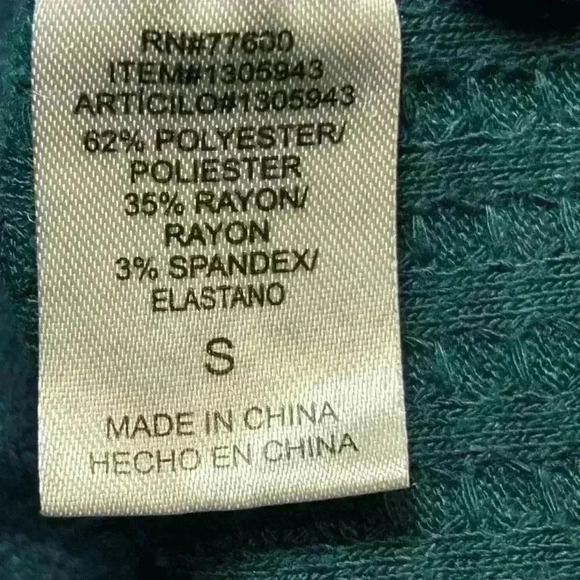 Chaser Waffle Knit Thermal Long Sleeve Shirt Size Small. 4 Button Sleeves. - Picture 8 of 9